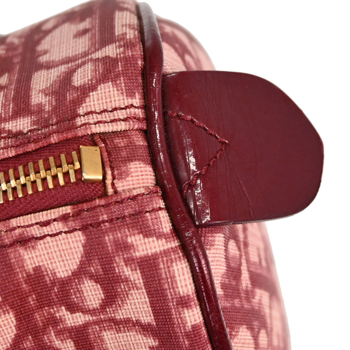 Christian Dior Burgundy Trotter Handbag