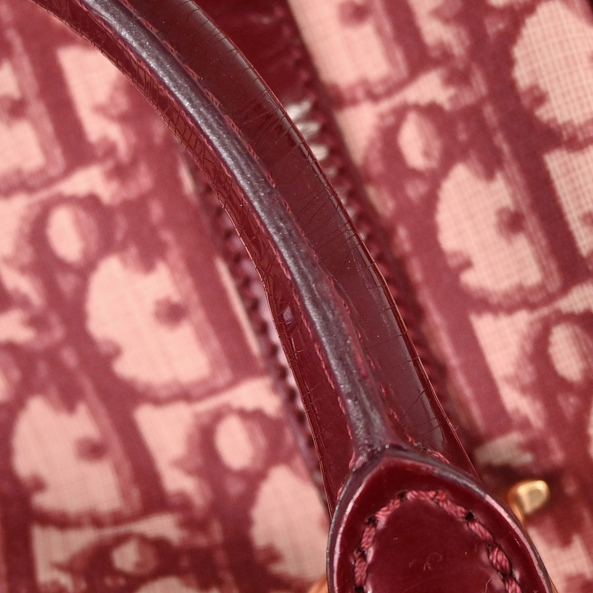 Christian Dior Burgundy Trotter Handbag