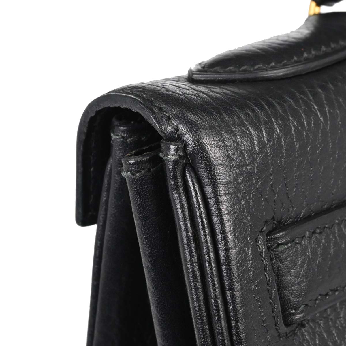 Hermes Black Ardennes Kelly 32 Retourne 2way Shoulder Handbag