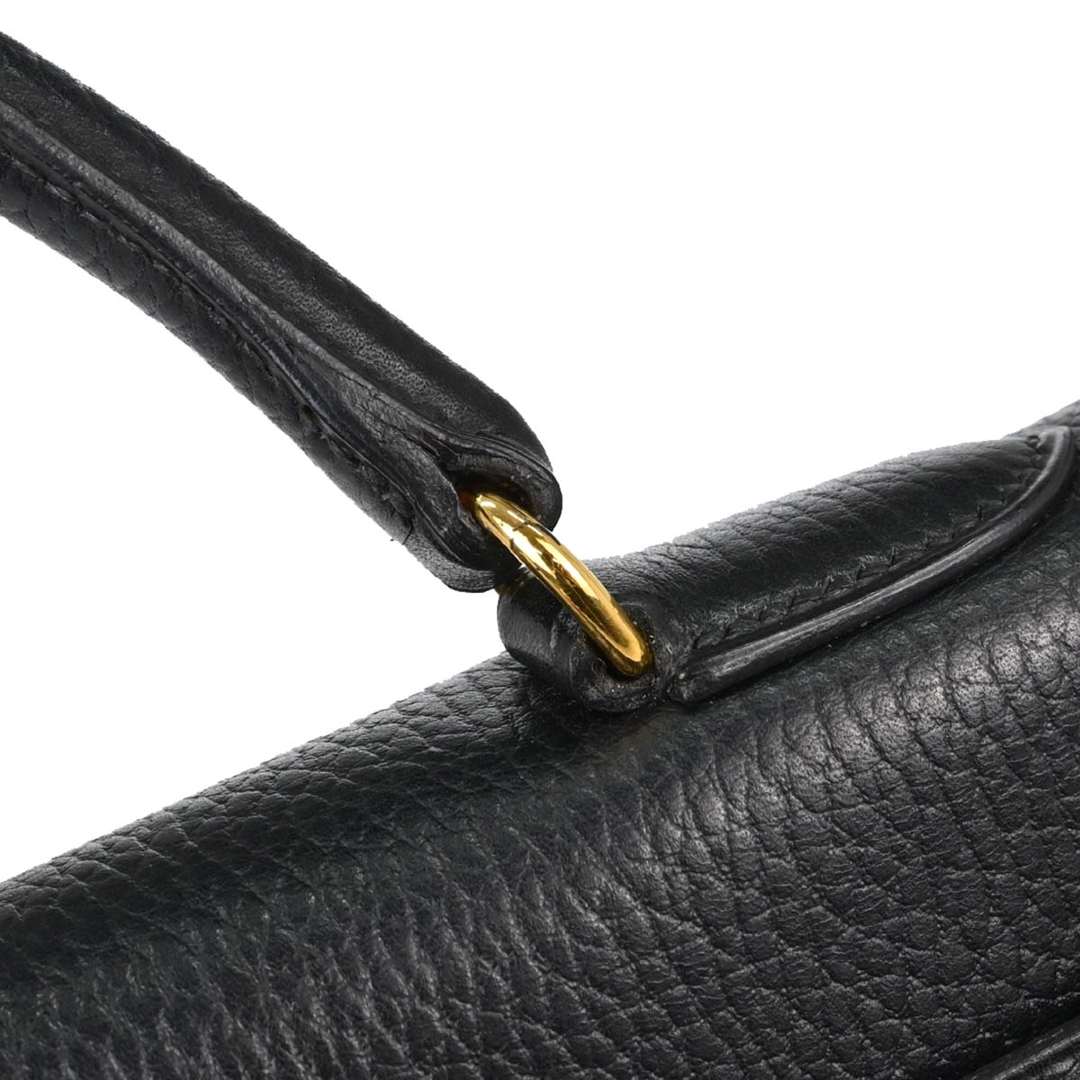Hermes Black Ardennes Kelly 32 Retourne 2way Shoulder Handbag