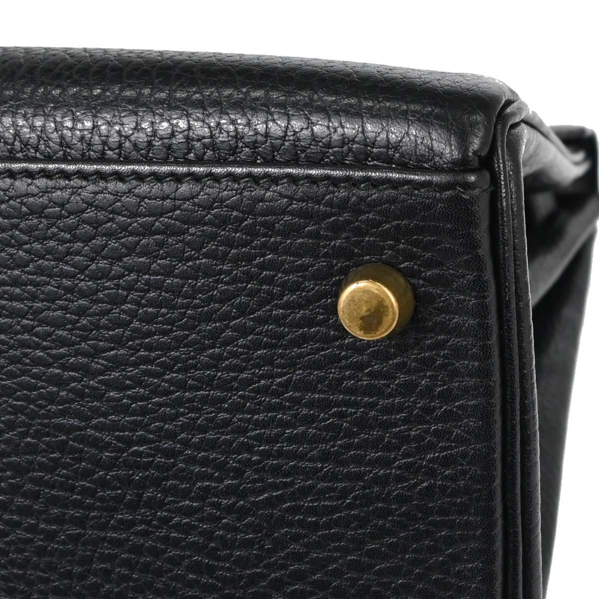 Hermes Black Ardennes Kelly 32 Retourne 2way Shoulder Handbag