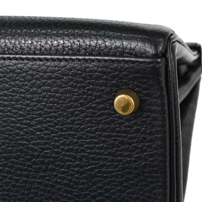 Hermes Black Ardennes Kelly 32 Retourne 2way Shoulder Handbag