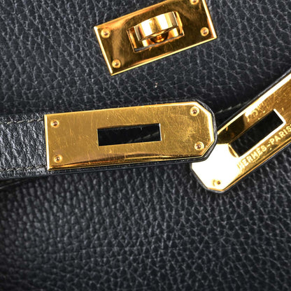 Hermes Black Ardennes Kelly 32 Retourne 2way Shoulder Handbag