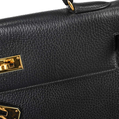 Hermes Black Ardennes Kelly 32 Retourne 2way Shoulder Handbag