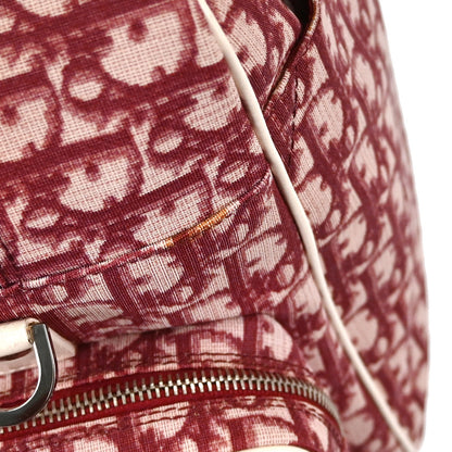 Christian Dior Burgundy Trotter 2way Duffle Handbag
