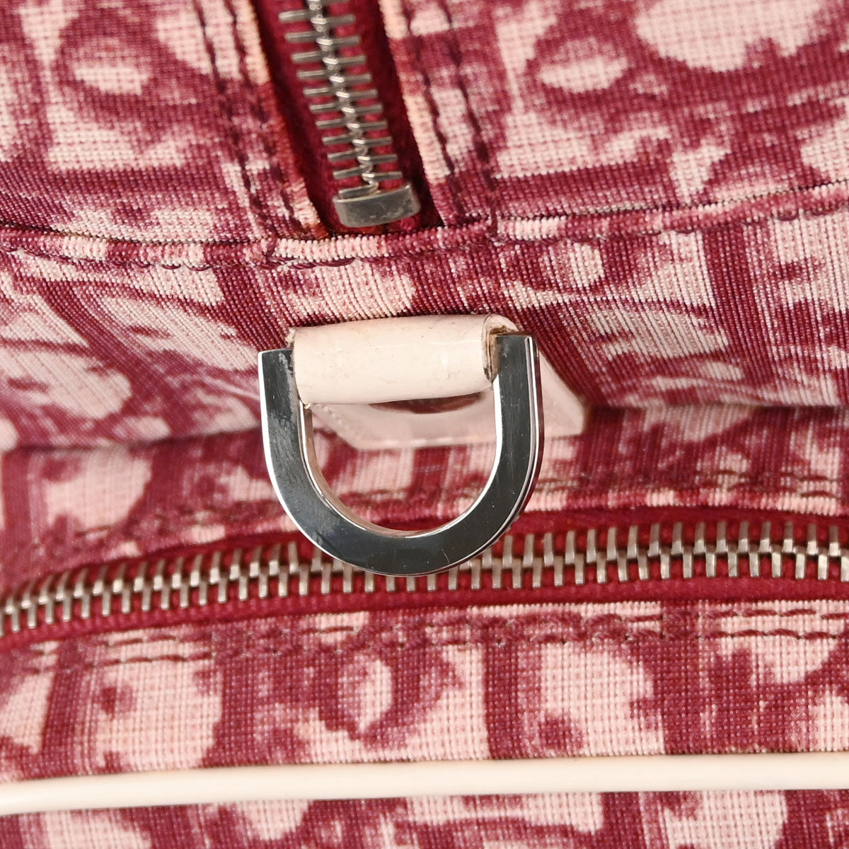 Christian Dior Burgundy Trotter 2way Duffle Handbag