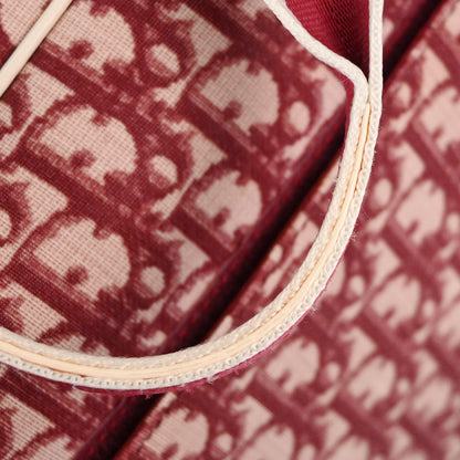 Christian Dior Burgundy Trotter 2way Duffle Handbag