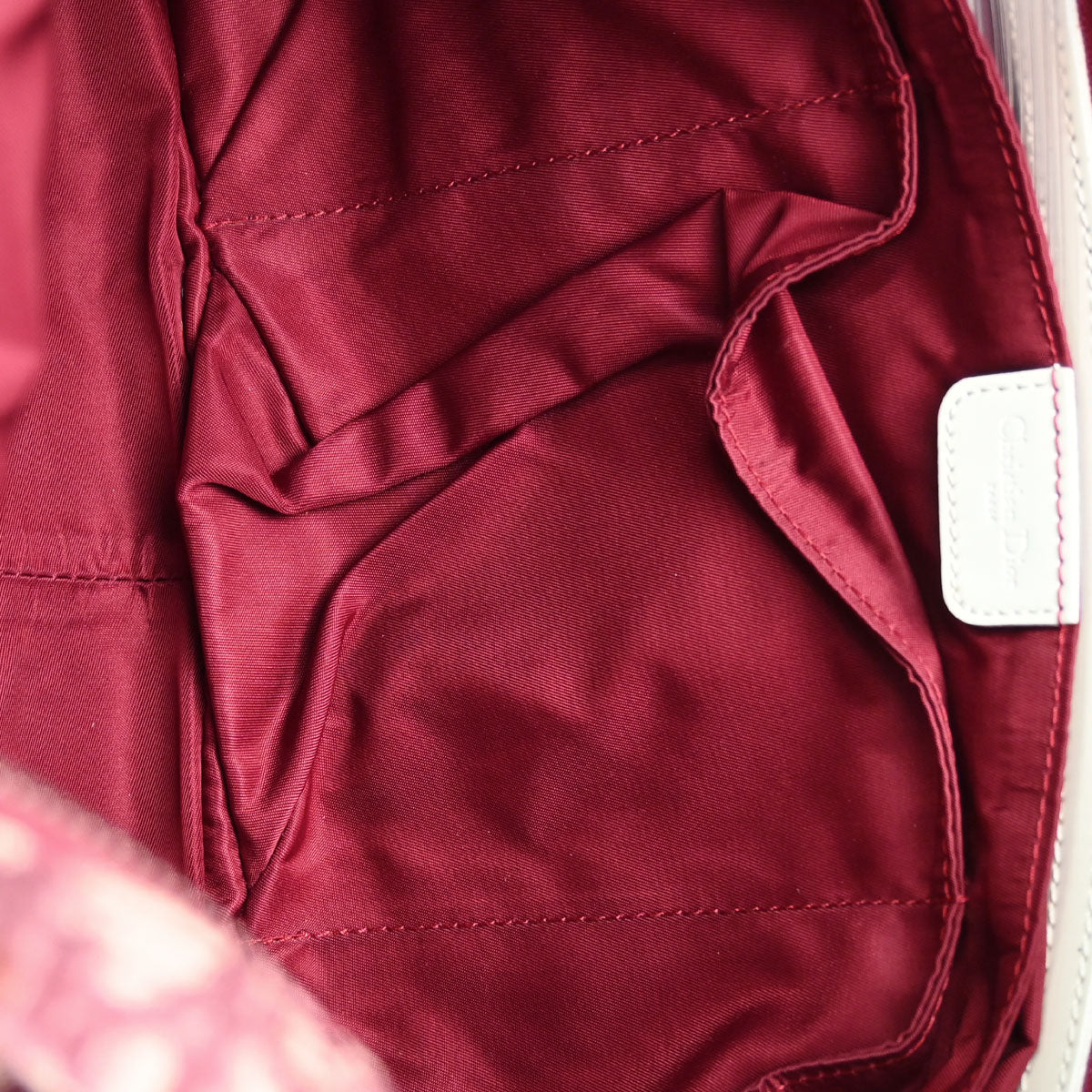 Christian Dior Burgundy Trotter 2way Duffle Handbag