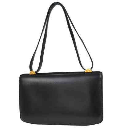 Hermes Black Box Calf Cocarde Shoulder Bag