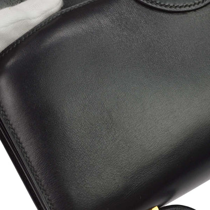 Hermes Black Box Calf Cocarde Shoulder Bag