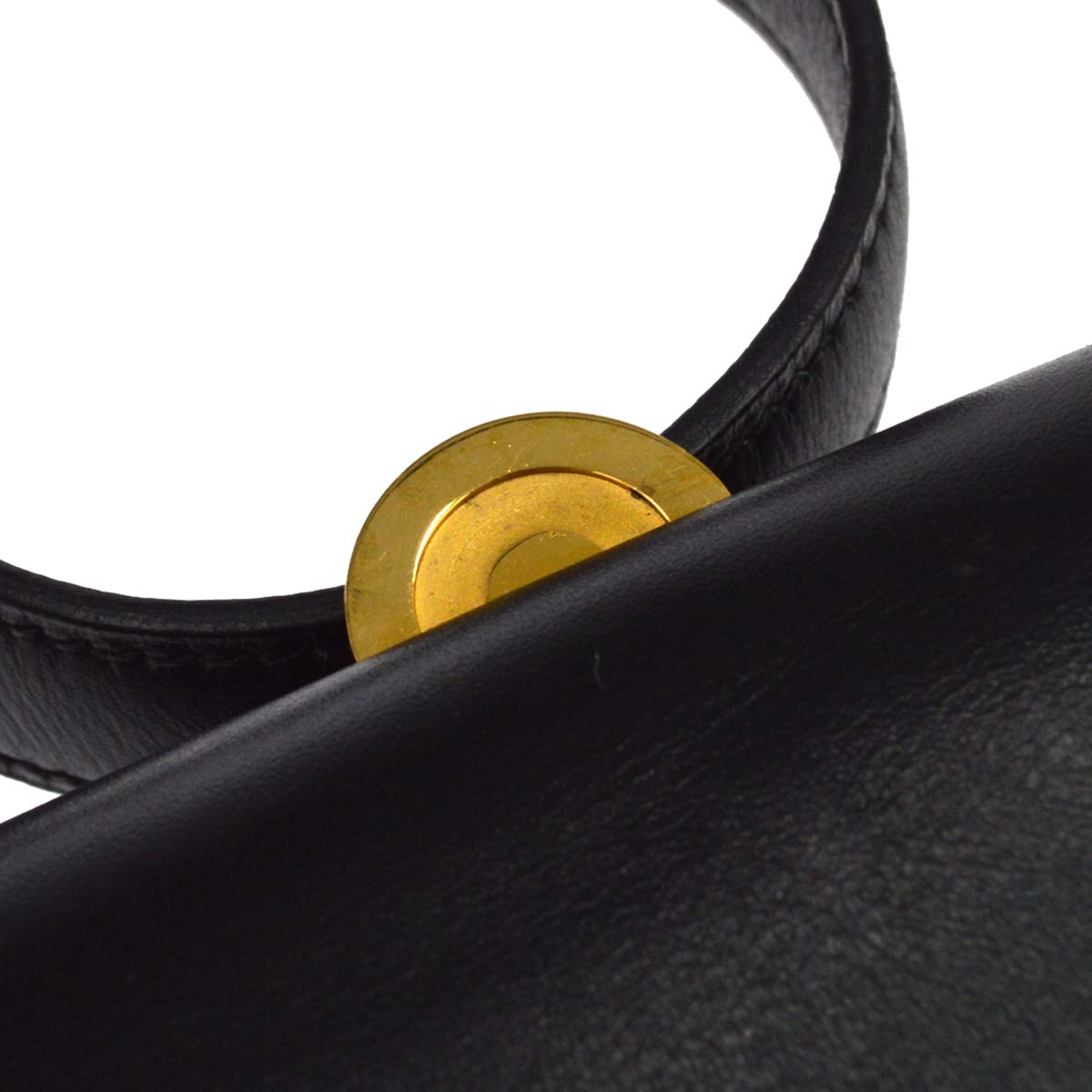 Hermes Black Box Calf Cocarde Shoulder Bag