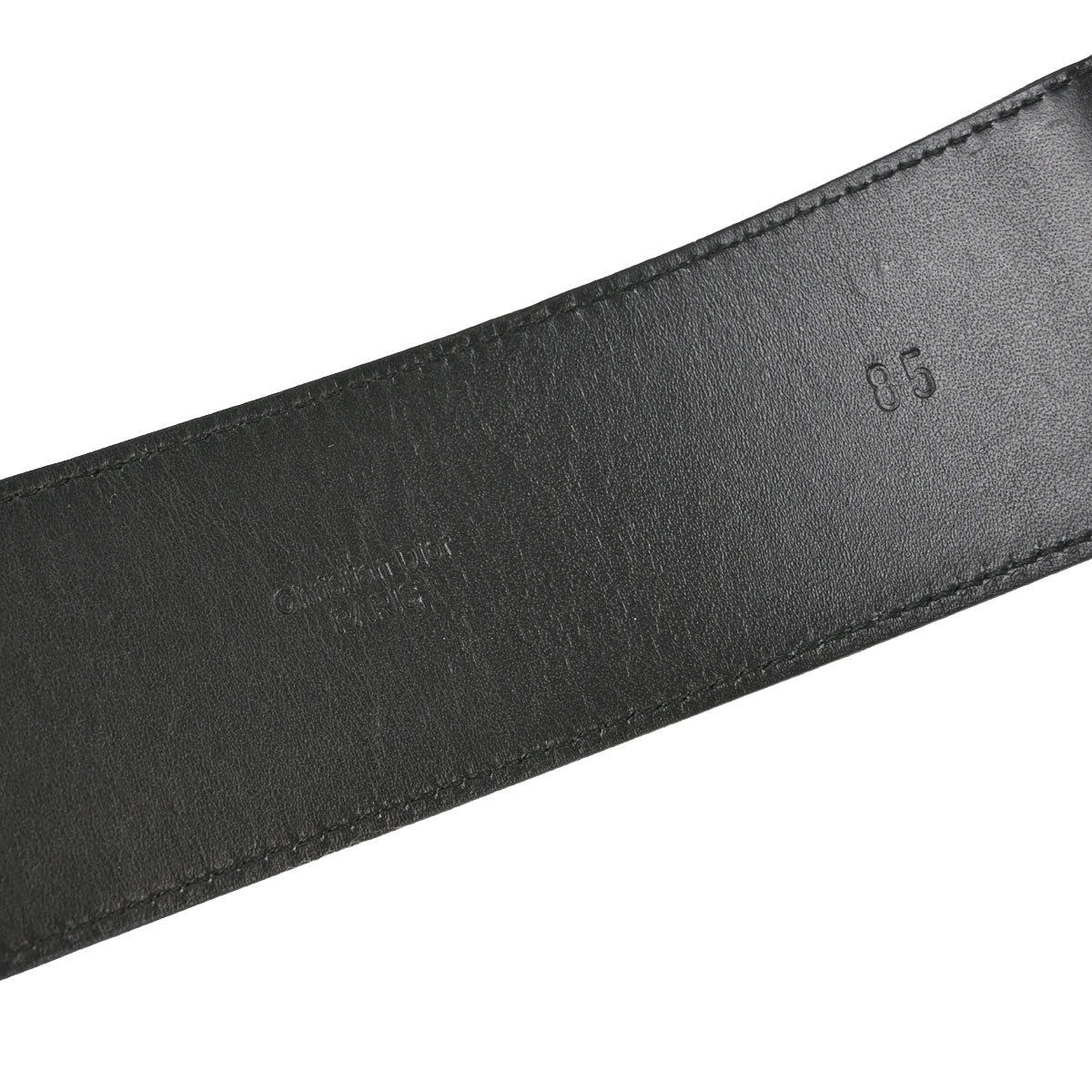 Christian Dior Leather Belt Black #85