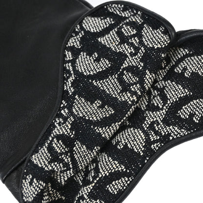 Christian Dior Gloves Lambskin Trotter Black Small Good