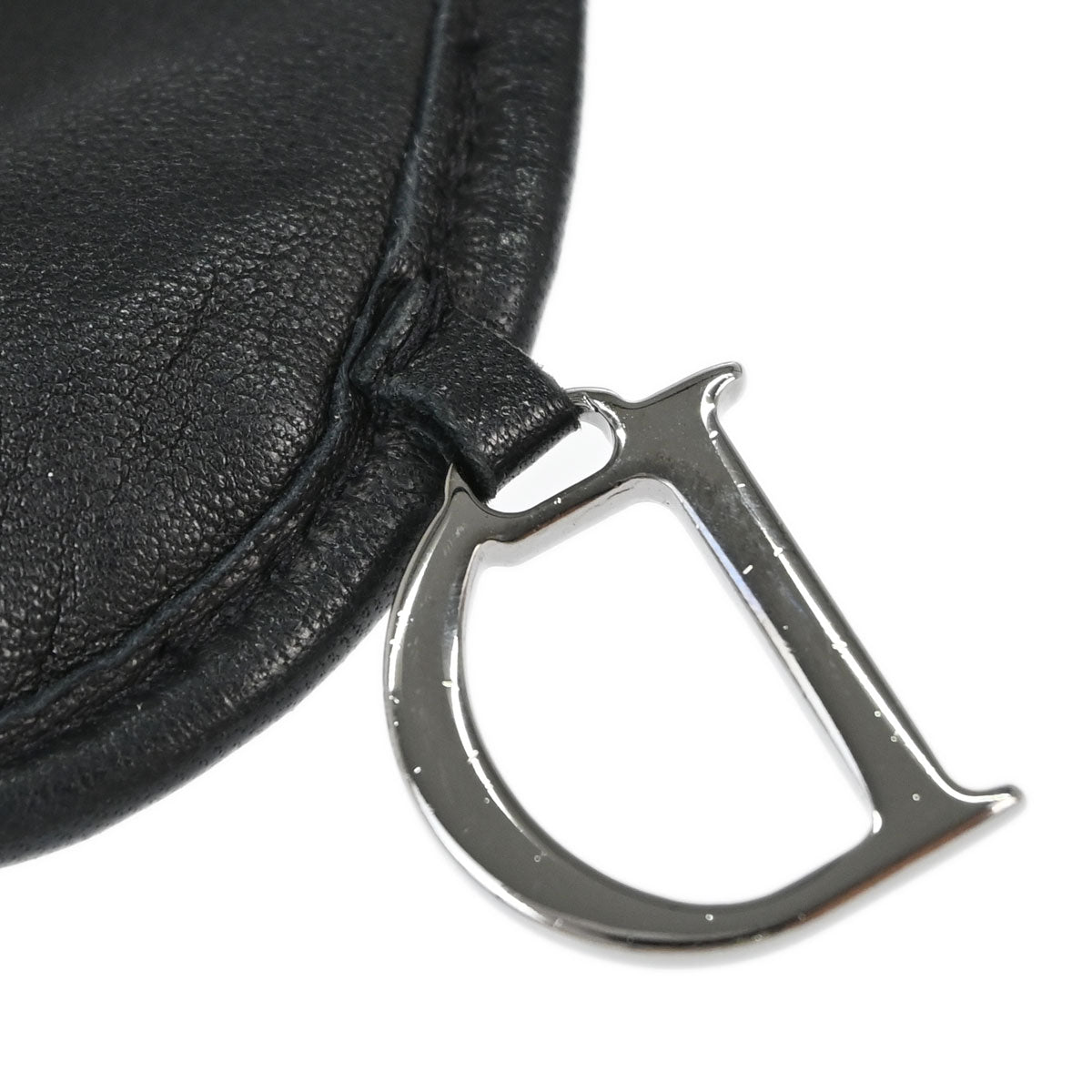 Christian Dior Gloves Lambskin Trotter Black Small Good