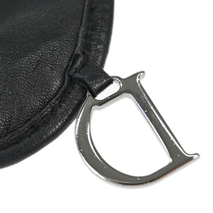 Christian Dior Gloves Lambskin Trotter Black Small Good