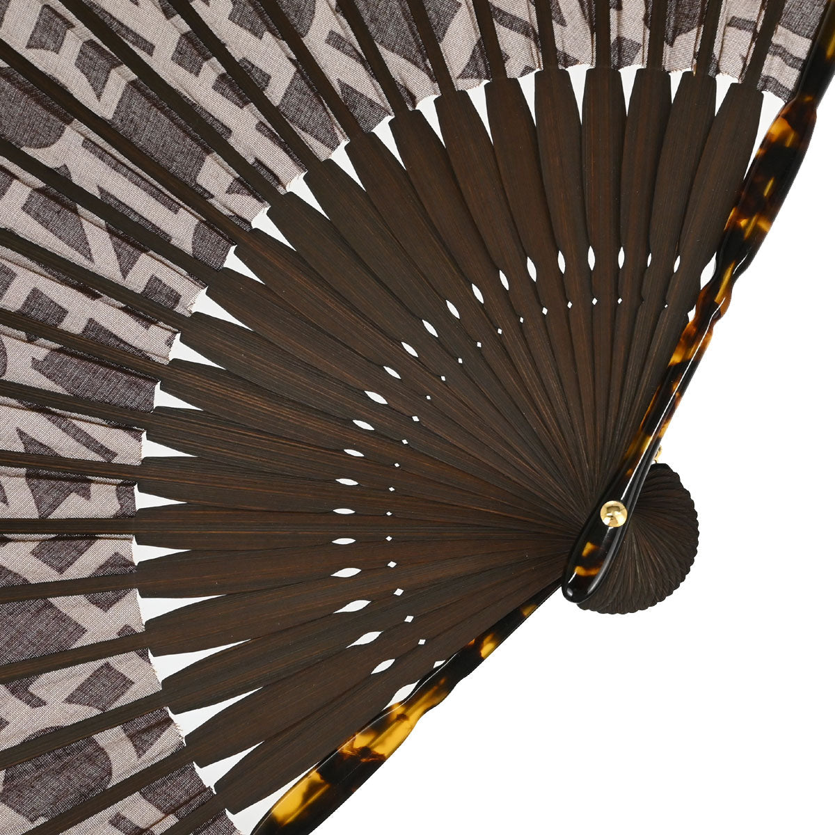 Celine Folding Fan Case Set Brown Small Good