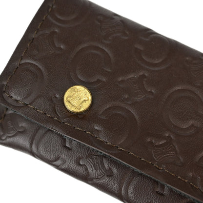 Celine Folding Fan Case Set Brown Small Good