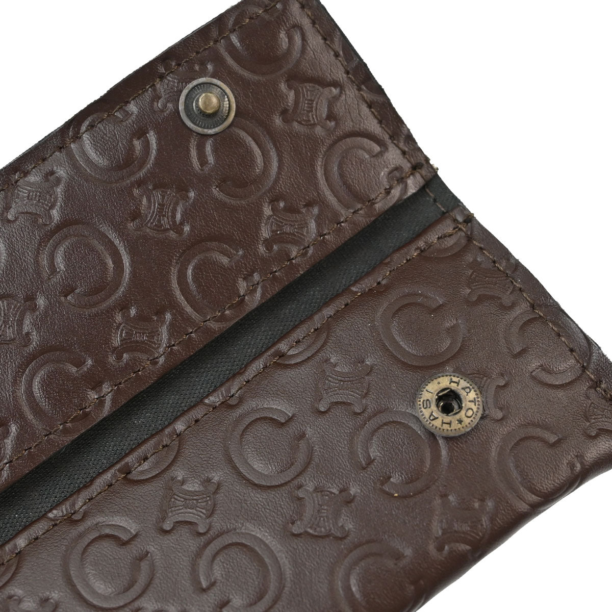 Celine Folding Fan Case Set Brown Small Good