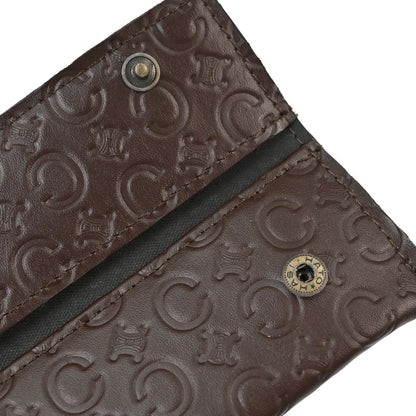 Celine Folding Fan Case Set Brown Small Good