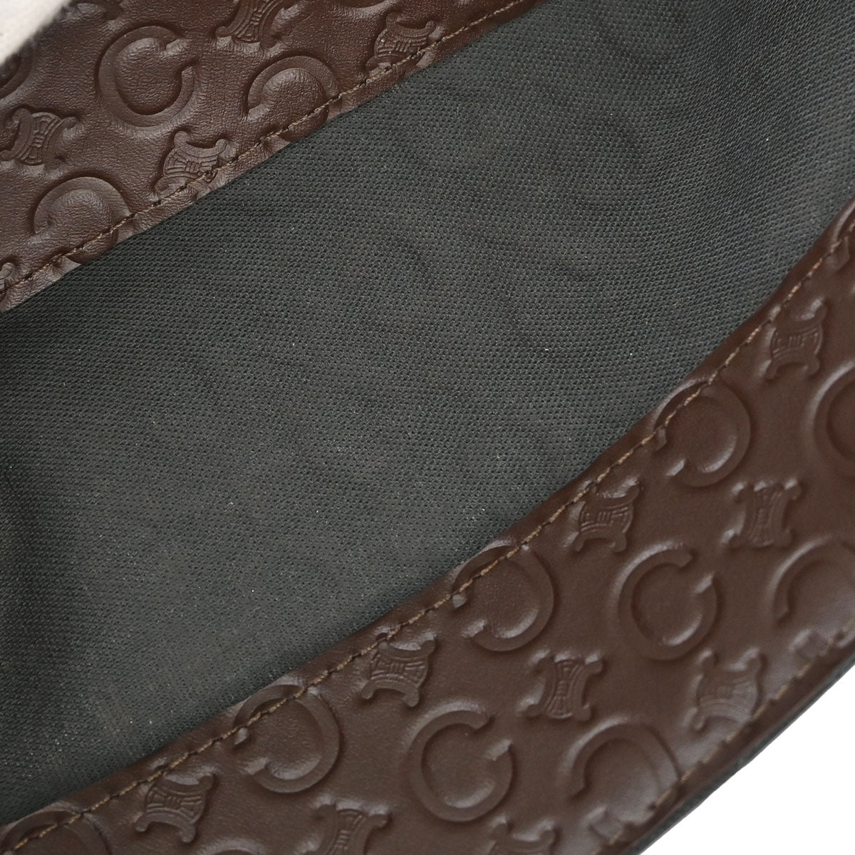 Celine Folding Fan Case Set Brown Small Good