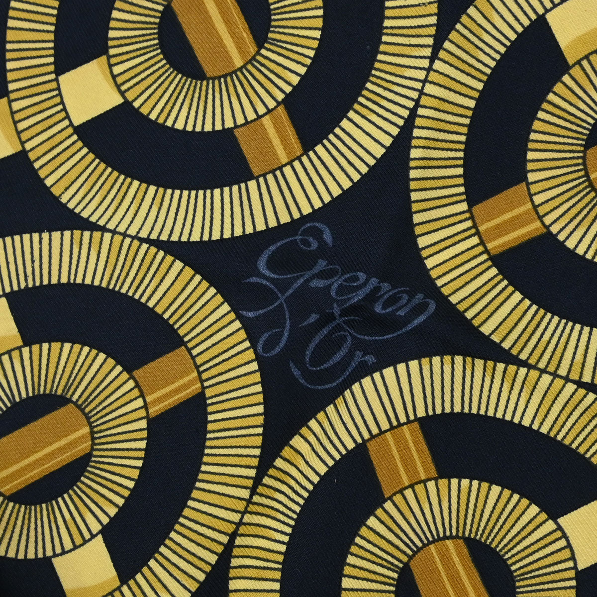 Hermes Scarf Carre 90 Eperon d'Or Black Small Good