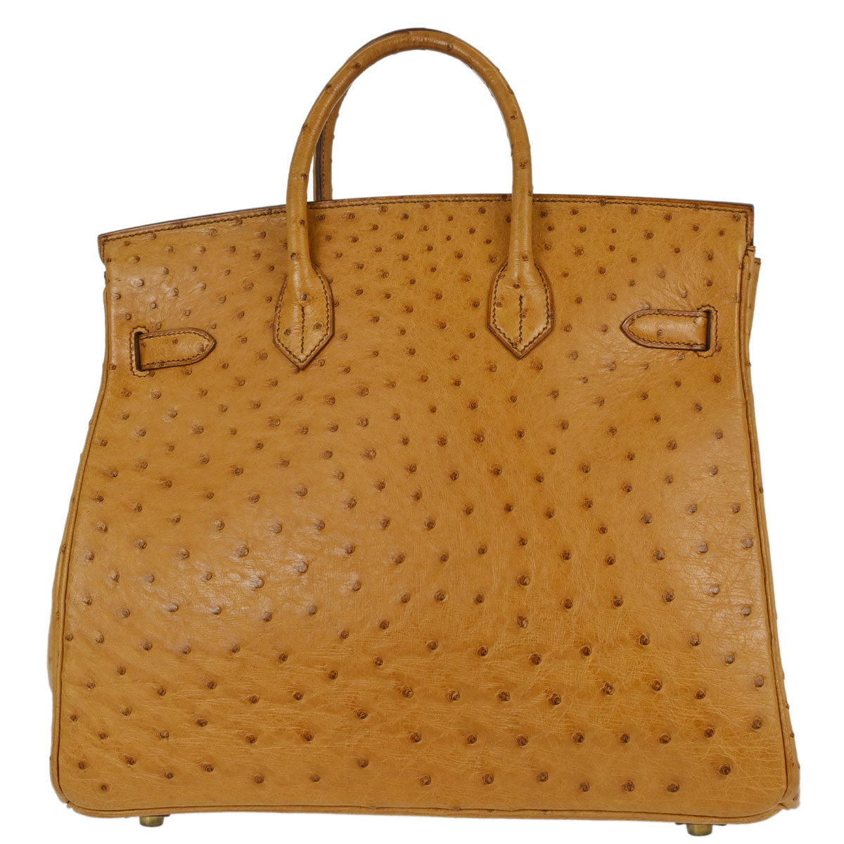 Hermes * Chestnut Ostrich HAC Haut a Courroies 32 Handbag