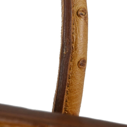 Hermes * Chestnut Ostrich HAC Haut a Courroies 32 Handbag