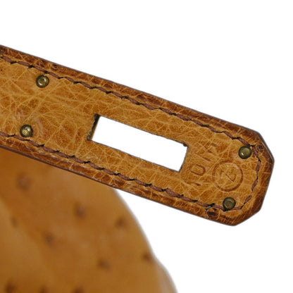 Hermes * Chestnut Ostrich HAC Haut a Courroies 32 Handbag