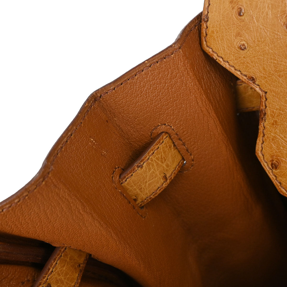 Hermes * Chestnut Ostrich HAC Haut a Courroies 32 Handbag