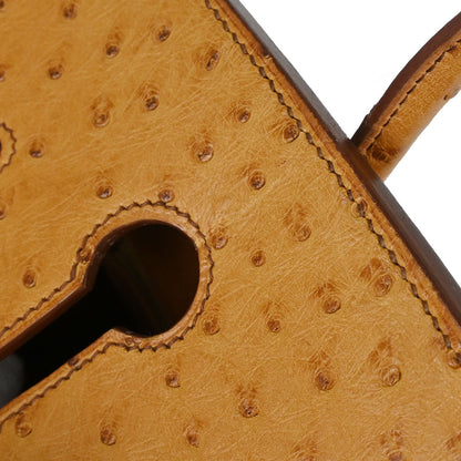 Hermes * Chestnut Ostrich HAC Haut a Courroies 32 Handbag