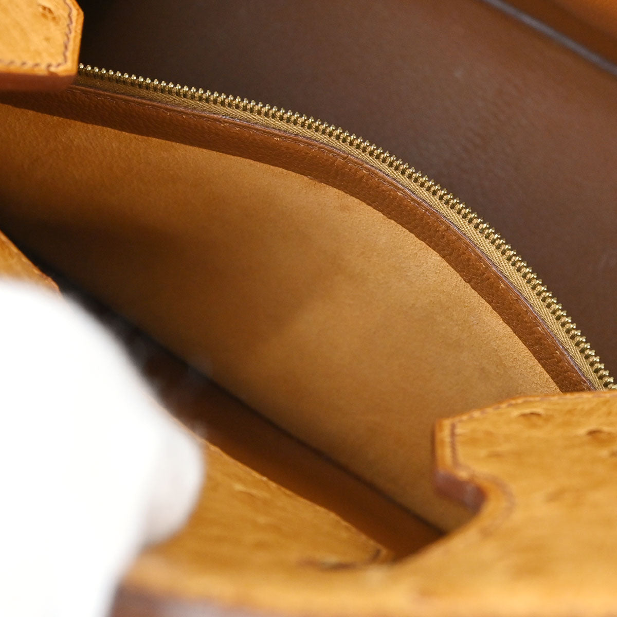 Hermes * Chestnut Ostrich HAC Haut a Courroies 32 Handbag