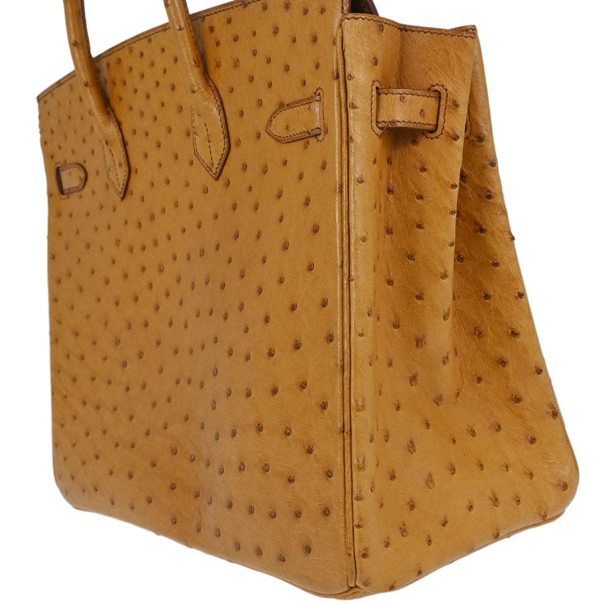 Hermes * Chestnut Ostrich HAC Haut a Courroies 32 Handbag
