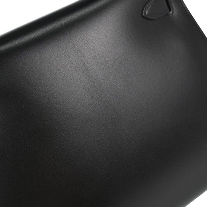 Hermes Black Box Calf Kelly 28 Sellier 2way Shoulder Handbag