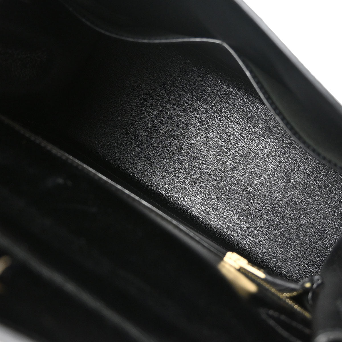 Hermes Black Box Calf Kelly 28 Sellier 2way Shoulder Handbag