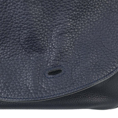 Hermes Blue Nuit Taurillon Clemence Lindy 30 Shoulder Bag