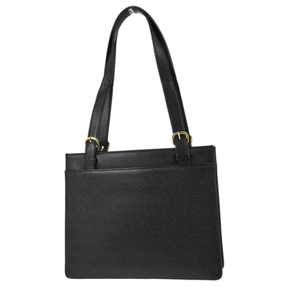 Chanel 1997-1999 Black Caviar Skin Tote Handbag