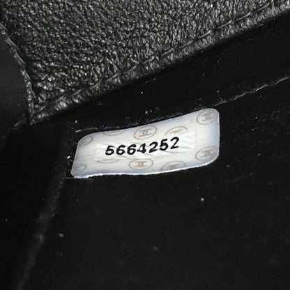 Chanel 1997-1999 Black Caviar Skin Tote Handbag