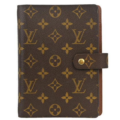 Louis Vuitton Monogram Agenda MM Planner Cover R20004 Small Good