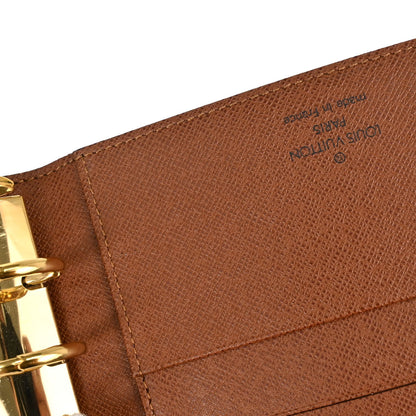 Louis Vuitton Monogram Agenda MM Planner Cover R20004 Small Good
