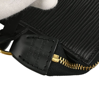 Louis Vuitton Black Epi Pochette Accessoires 24 Handbag M52952