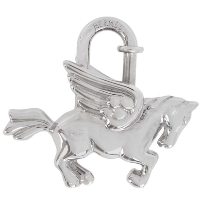 Hermes 1993 Le Cheval Pegasus Cadena Silver Small Good