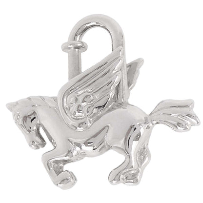 Hermes 1993 Le Cheval Pegasus Cadena Silver Small Good