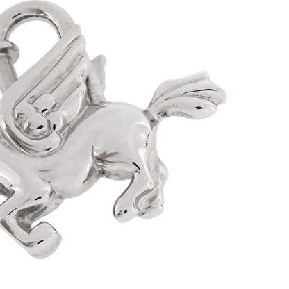Hermes 1993 Le Cheval Pegasus Cadena Silver Small Good