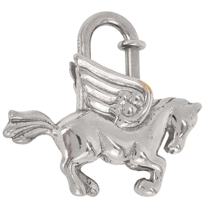 Hermes 1993 Le Cheval Pegasus Cadena Silver Small Good