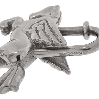Hermes 1993 Le Cheval Pegasus Cadena Silver Small Good
