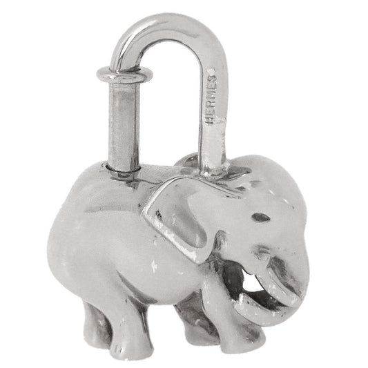 Hermes 1988 Elephant Cadena Silver Small Good