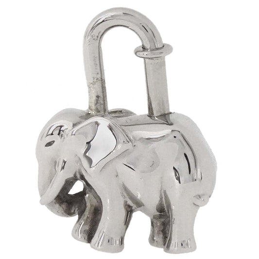 Hermes 1988 Elephant Cadena Silver Small Good