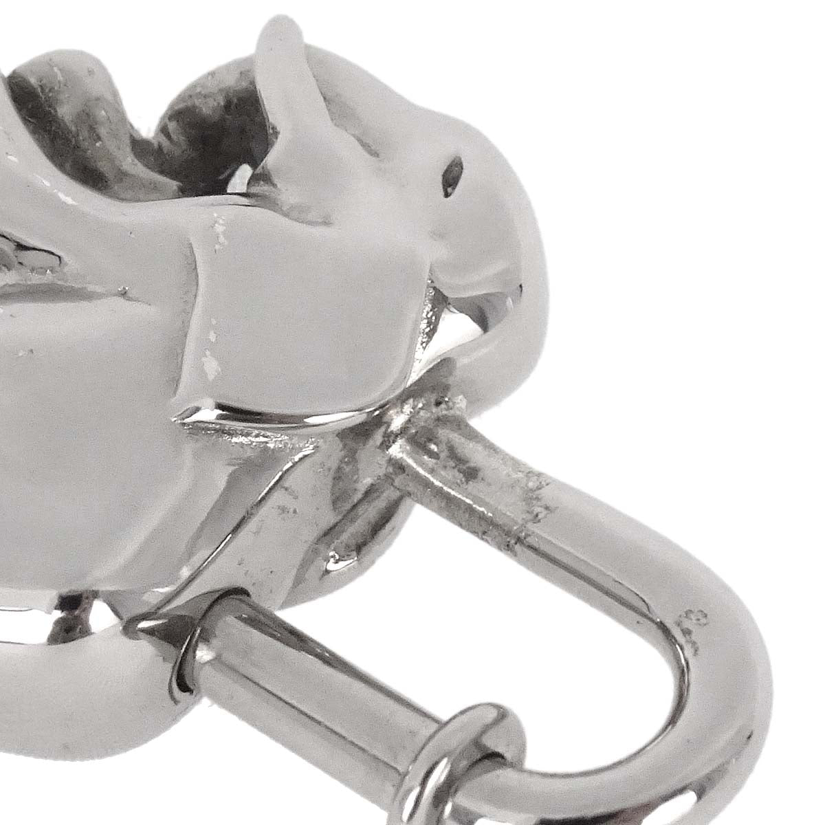 Hermes 1988 Elephant Cadena Silver Small Good
