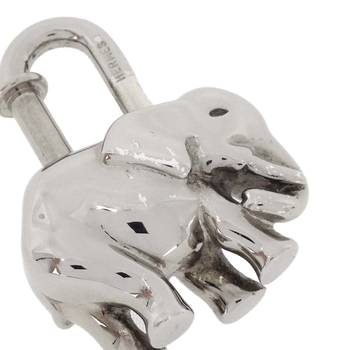 Hermes 1988 Elephant Cadena Silver Small Good