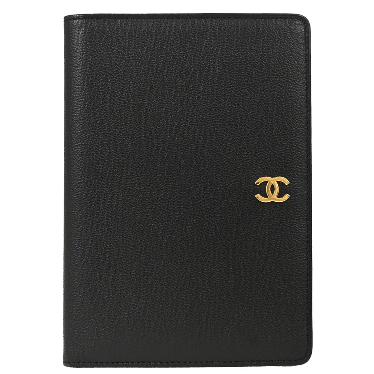 Chanel 1997-1999 Bifold Wallet Purse Black Calfskin